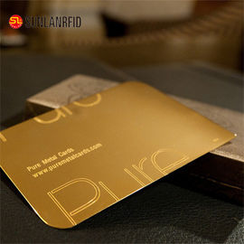 China Customize Cheap Embossed Thick Plastic Pvc Luxury Foil Gold Metal Business Cards Printing supplier