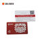 Transparent RFID Magnetic Strip Contactless IC Smart Combination Dual Interface Card fournisseur