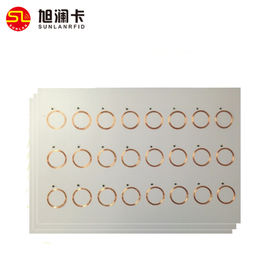 China ISO14443a 0.4mm 0.45mm 0.5mm A4 smart NFC rfid card dry inlay prelam supplier