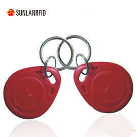 China China Shenzhen Sunlanrfid Special offer RFID blank plastic key ring tags/keychain supplier