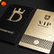 Free sample gold plated my metal laser cut hologram vip business cards manufacturer in China supplier