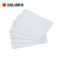 SUNLANRFID Credit card size blank plain white pvc CR80 30mil plastic NFC card supplier